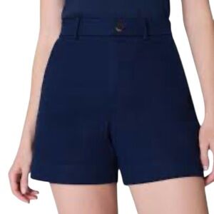 Spanx 5” Stretch Twill shorts, Navy, NWT